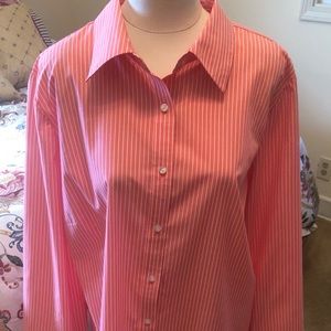 Izod 2X melon blouse